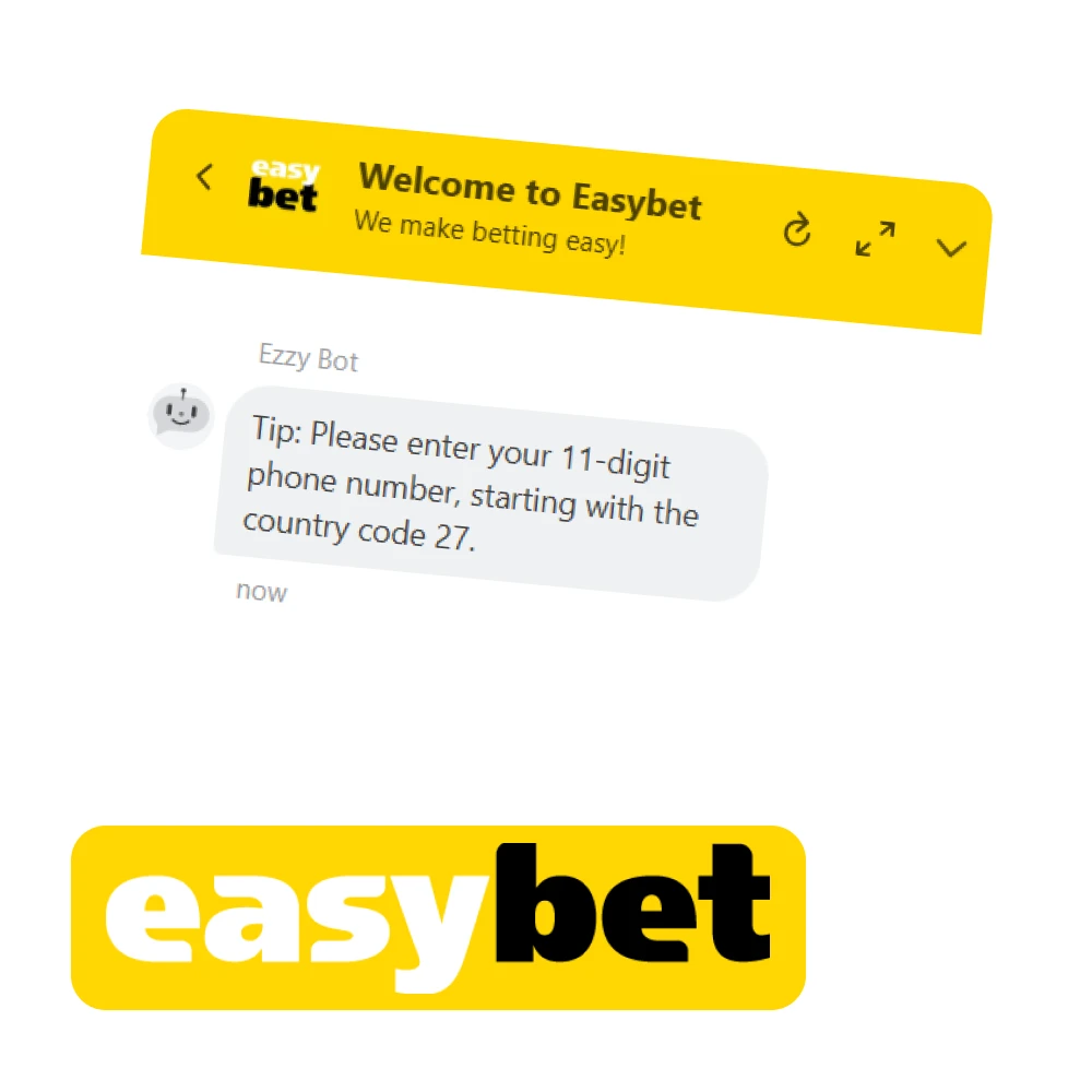 If you have any questions, contact Easybet support.