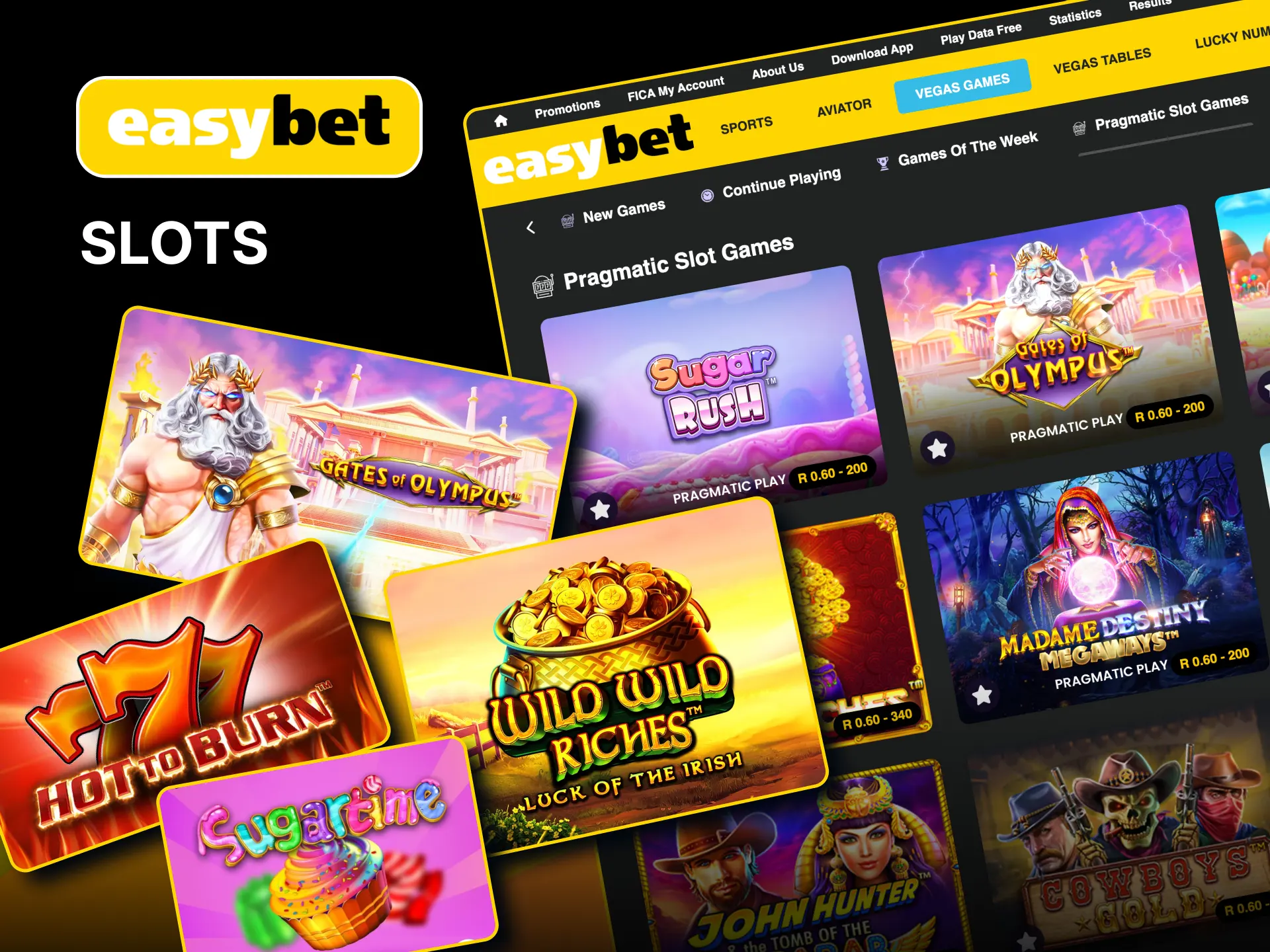 Enjoy diverse slot themes and bonuses in Easybet casino.